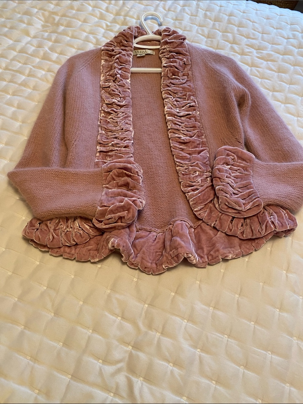 Nougat London pink  wool cardigan ladies size 2